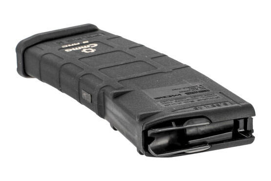 The CMMG 9 AR magazine conversion features a last round bolt hold open